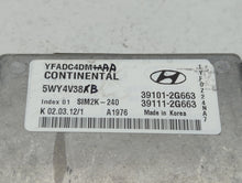 2011-2014 Hyundai Sonata PCM Engine Control Computer ECU ECM PCU OEM P/N:39111-2G663 39101-2G663 Fits Fits 2011 2012 2013 2014 OEM Used Auto Parts