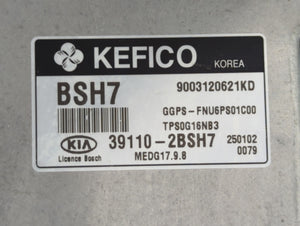 2015 Kia Soul PCM Engine Control Computer ECU ECM PCU OEM P/N:39110-2BSH7 Fits OEM Used Auto Parts