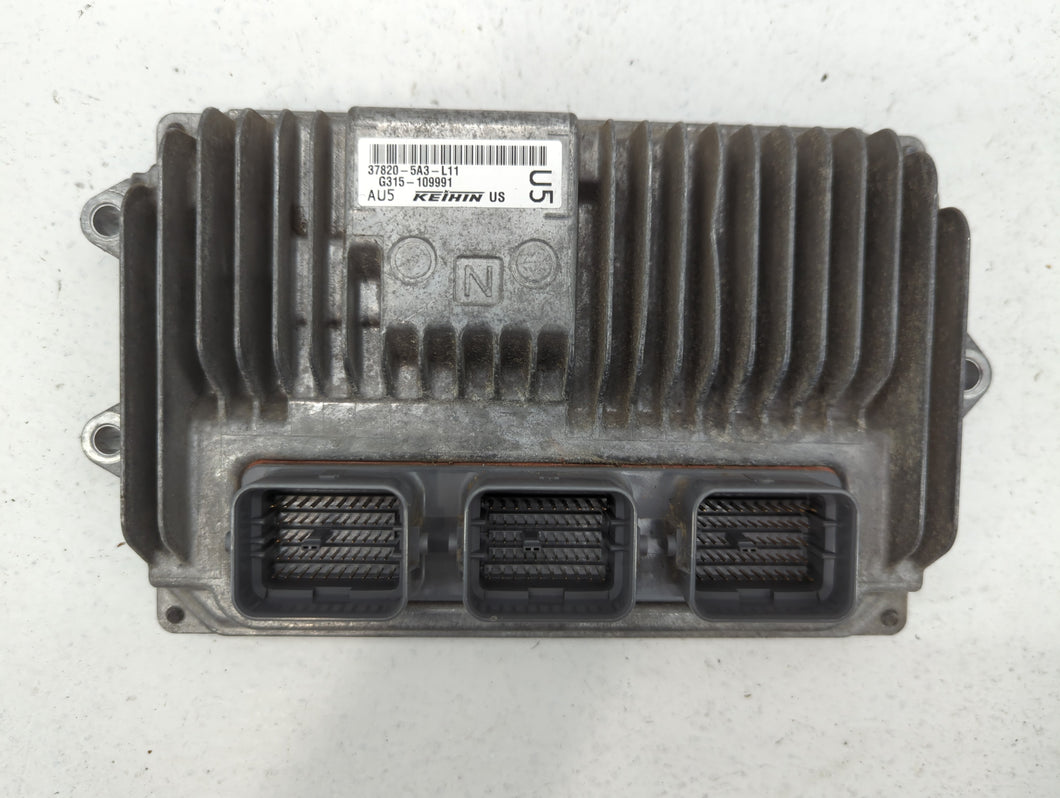 2014 Honda Accord PCM Engine Control Computer ECU ECM PCU OEM P/N:37820-5A3-L12 37820-5A2-B52, 37820-5A3-L11 Fits OEM Used Auto Parts