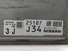 2014 Nissan Murano PCM Engine Control Computer ECU ECM PCU OEM P/N:NEC003-691 NEC003-690 Fits OEM Used Auto Parts