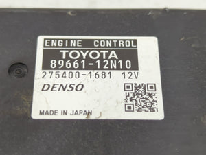 2011-2012 Scion Xb PCM Engine Control Computer ECU ECM PCU OEM P/N:89661-12N10 Fits Fits 2011 2012 OEM Used Auto Parts