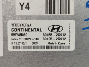 2011-2015 Hyundai Sonata PCM Engine Control Computer ECU ECM PCU OEM P/N:39105-2G912 39155-2G912 Fits OEM Used Auto Parts