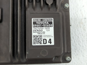 2020 Toyota Camry PCM Engine Control Computer ECU ECM PCU OEM P/N:89661-0X650 89661-0X652 Fits OEM Used Auto Parts