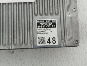 2013-2014 Lexus Es300h PCM Engine Control Computer ECU ECM PCU OEM P/N:89661-33L20 Fits Fits 2013 2014 OEM Used Auto Parts