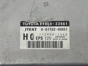 2007 Toyota Camry PCM Engine Control Computer ECU ECM PCU OEM P/N:89650-33061 89981-33013 Fits OEM Used Auto Parts