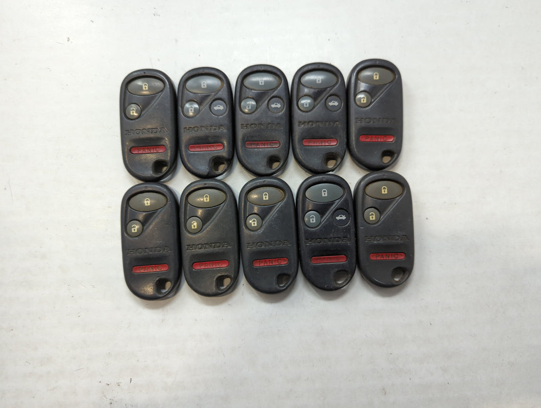 Lot of 10 Honda Keyless Entry Remote Fob KOBUTAH2T | A269ZUA106 UNKNOWN