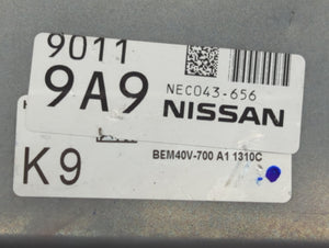 2020 Nissan Nv200 PCM Engine Control Computer ECU ECM PCU OEM P/N:NEC043-656 NEC033-698 Fits OEM Used Auto Parts