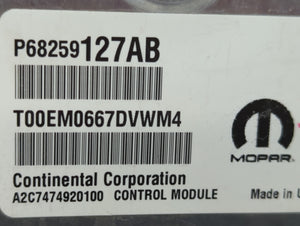 2016-2020 Dodge Journey PCM Engine Control Computer ECU ECM PCU OEM P/N:P68259127AB Fits Fits 2016 2017 2018 2019 2020 OEM Used Auto Parts