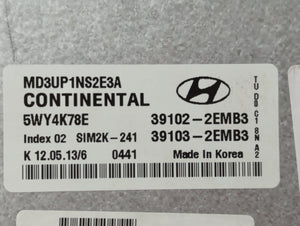 2011-2013 Hyundai Elantra PCM Engine Control Computer ECU ECM PCU OEM P/N:39103-2EMB3 39102-2EMB3 Fits Fits 2011 2012 2013 OEM Used Auto Parts