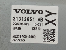 2015-2016 Volvo Xc60 PCM Engine Control Computer ECU ECM PCU OEM P/N:31312651 AB Fits Fits 2013 2014 2015 2016 OEM Used Auto Parts