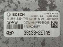 2016-2018 Hyundai Tucson PCM Engine Control Computer ECU ECM PCU OEM P/N:39133-2ETA9 Fits Fits 2016 2017 2018 OEM Used Auto Parts