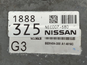 2013-2015 Nissan Sentra PCM Engine Control Computer ECU ECM PCU OEM P/N:NEC007-680 NEC009-636 Fits Fits 2013 2014 2015 OEM Used Auto Parts