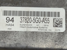 2013 Honda Accord PCM Engine Control Computer ECU ECM PCU OEM P/N:37820-5G1-L53 37820-5G0-A56, 37820-5G0-A55 Fits OEM Used Auto Parts