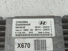 2011-2014 Hyundai Sonata PCM Engine Control Computer ECU ECM PCU OEM P/N:39111-2G670 39101-2G670 Fits Fits 2011 2012 2013 2014 OEM Used Auto Parts