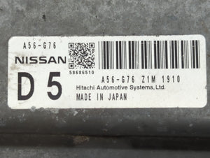 2012-2013 Nissan Maxima PCM Engine Control Computer ECU ECM PCU OEM P/N:A56-G76 Fits Fits 2012 2013 OEM Used Auto Parts