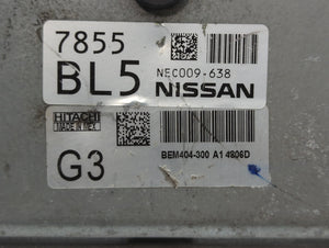 2013-2015 Nissan Sentra PCM Engine Control Computer ECU ECM PCU OEM P/N:NEC009-638 Fits Fits 2013 2014 2015 OEM Used Auto Parts