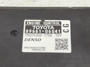 2008-2009 Toyota Camry PCM Engine Control Computer ECU ECM PCU OEM P/N:89661-06G41 Fits Fits 2008 2009 OEM Used Auto Parts