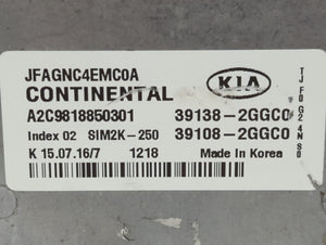 2016-2018 Kia Optima PCM Engine Control Computer ECU ECM PCU OEM P/N:39138-2GGC0 Fits Fits 2016 2017 2018 OEM Used Auto Parts