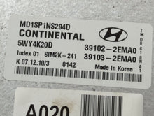 2011 Hyundai Elantra PCM Engine Control Computer ECU ECM PCU OEM P/N:39102-2EMA0 Fits OEM Used Auto Parts