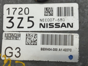 2013-2015 Nissan Sentra PCM Engine Control Computer ECU ECM PCU OEM P/N:NEC007-682 NEC001-663 Fits Fits 2013 2014 2015 OEM Used Auto Parts