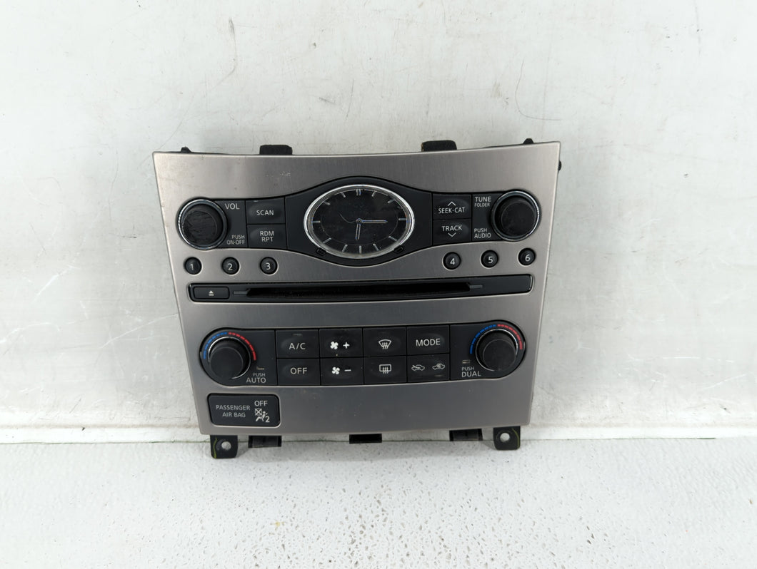 2015 Infiniti G37 Radio Control Panel