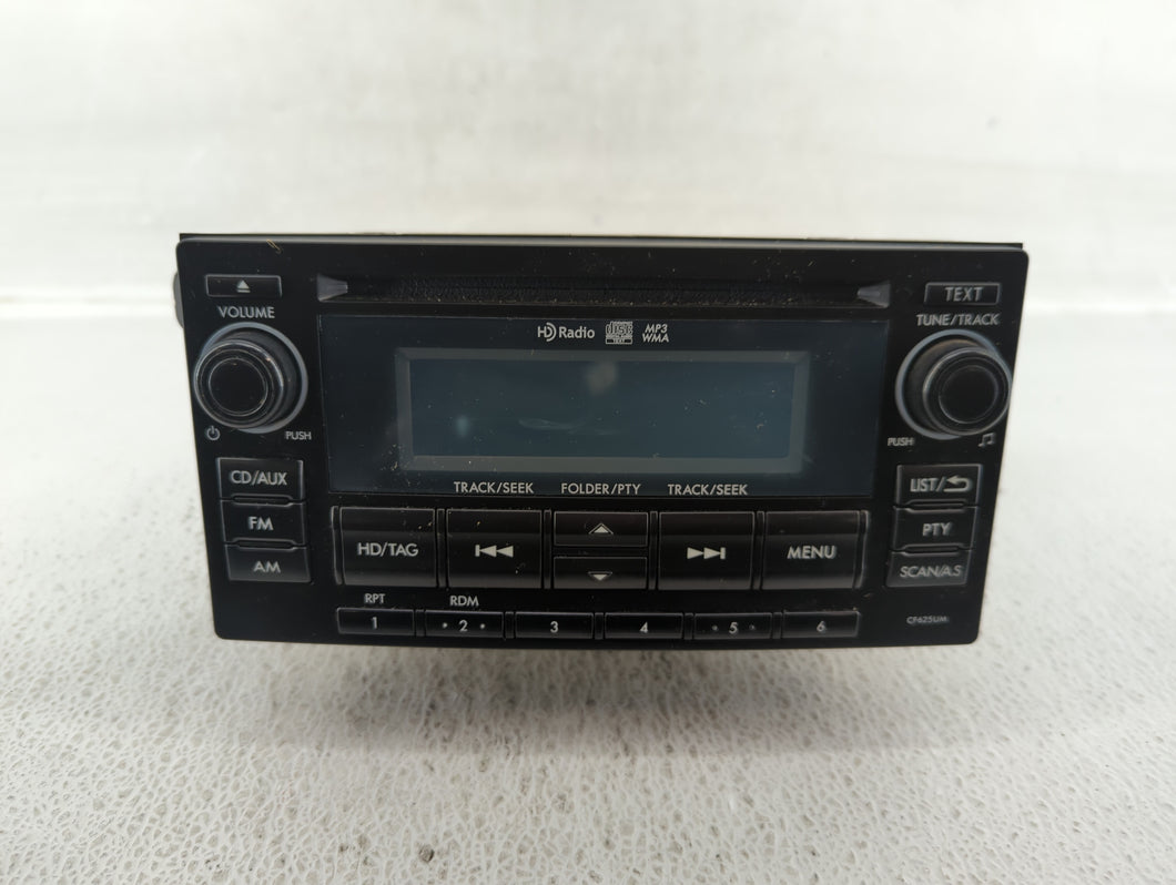 2015 Subaru Forester Radio AM FM Cd Player Receiver Replacement P/N:86201SG620 Fits OEM Used Auto Parts