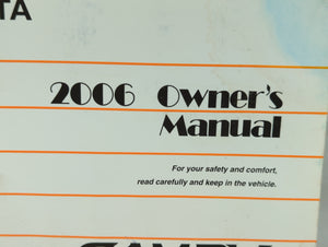 2006 Toyota Camry Owners Manual Book Guide OEM Used Auto Parts