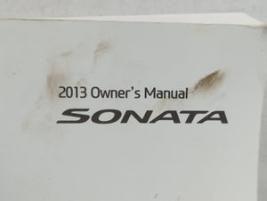 2013 Hyundai Sonata Owners Manual Book Guide OEM Used Auto Parts