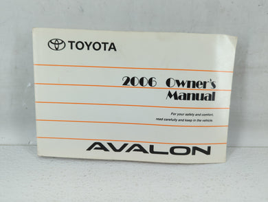 2006 Toyota Avalon Owners Manual Book Guide OEM Used Auto Parts