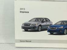 2013 Subaru Impreza Owners Manual Book Guide OEM Used Auto Parts