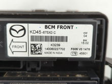 2013-2022 Mazda Cx-5 Fusebox Fuse Box Panel Relay Module P/N:B62S-66761 KD45-675X0 C Fits OEM Used Auto Parts