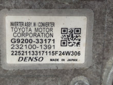 2012-2017 Toyota Camry Hybrid DC Synergy Drive Power Inverter P/N:232100-1391 G9200-33172 Fits OEM Used Auto Parts