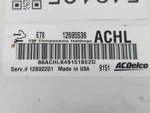 2017-2021 Chevrolet Trax PCM Engine Control Computer ECU ECM PCU OEM P/N:12692201 12695536 Fits Fits 2017 2018 2019 2020 2021 OEM Used Auto Parts