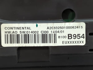 2014 Mitsubishi Outlander Sport Instrument Cluster Speedometer Gauges P/N:8100D954 8100C724 Fits OEM Used Auto Parts