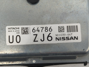 2018-2020 Nissan Rogue PCM Engine Control Computer ECU ECM PCU OEM P/N:NEC039-644 Fits Fits 2018 2019 2020 OEM Used Auto Parts