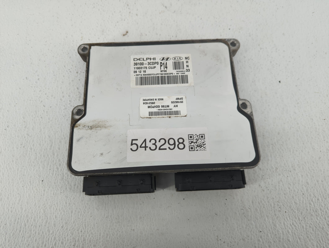 2017-2018 Hyundai Santa Fe PCM Engine Control Computer ECU ECM PCU OEM P/N:39100-3CDP0 Fits Fits 2017 2018 OEM Used Auto Parts