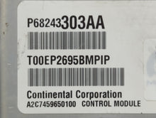 2016 Dodge Ram 1500 PCM Engine Control Computer ECU ECM PCU OEM P/N:P68243303AA Fits Fits 2017 2018 2019 2020 OEM Used Auto Parts