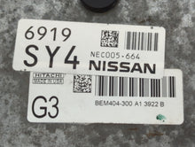 2013-2015 Nissan Sentra PCM Engine Control Computer ECU ECM PCU OEM P/N:NEC005-664 NEC040-030, 808686 Fits Fits 2013 2014 2015 OEM Used Auto Parts