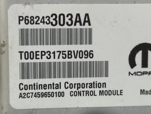 2016 Dodge Ram 1500 PCM Engine Control Computer ECU ECM PCU OEM P/N:P68243303AA Fits Fits 2017 2018 2019 2020 OEM Used Auto Parts