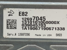 2016-2019 Cadillac Cts PCM Engine Control Computer ECU ECM PCU OEM P/N:12697045 Fits Fits 2016 2017 2018 2019 2020 2021 2022 OEM Used Auto Parts