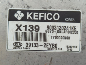 2014 Kia Forte PCM Engine Control Computer ECU ECM PCU OEM P/N:39133-2EYB0 Fits OEM Used Auto Parts