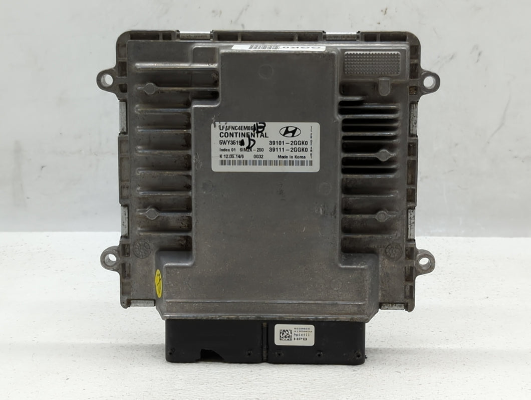 2015-2017 Hyundai Sonata PCM Engine Control Computer ECU ECM PCU OEM P/N:39111-2GGK0 39101-2GGK0 Fits Fits 2015 2016 2017 OEM Used Auto Parts