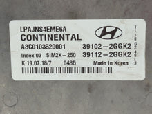 2018-2019 Hyundai Sonata PCM Engine Control Computer ECU ECM PCU OEM P/N:39112-2GGK2 39102-2GGK2, 39112-2GGJ0 Fits Fits 2018 2019 OEM Used Auto Parts