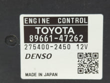 2010 Toyota Prius PCM Engine Control Computer ECU ECM PCU OEM P/N:89661-47262 89661-47261 Fits OEM Used Auto Parts