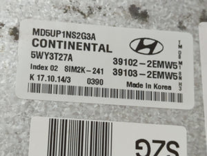 2015 Hyundai Elantra PCM Engine Control Computer ECU ECM PCU OEM P/N:39102-2EMW5 Fits OEM Used Auto Parts