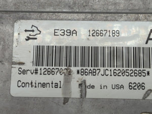 2017-2020 Chevrolet Impala PCM Engine Control Computer ECU ECM PCU OEM P/N:12667189 Fits Fits 2017 2018 2019 2020 OEM Used Auto Parts