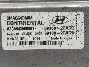 2016 Hyundai Santa Fe PCM Engine Control Computer ECU ECM PCU OEM P/N:39100-2GAG9 39130-2GAG9, 39110-3CDN5, 39100-2GAG7 Fits OEM Used Auto Parts