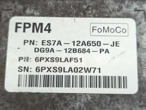 2014-2016 Ford Fusion PCM Engine Control Computer ECU ECM PCU OEM P/N:ES7A-12A650-JE Fits Fits 2014 2015 2016 OEM Used Auto Parts