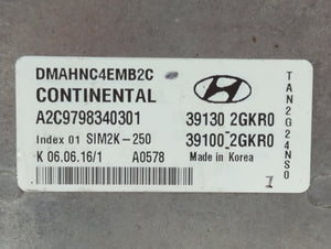 2017 Hyundai Santa Fe PCM Engine Control Computer ECU ECM PCU OEM P/N:39130-2GKR0 39100-2GKR0, 39130-2GKR1, 39100-2GKR1 Fits OEM Used Auto Parts