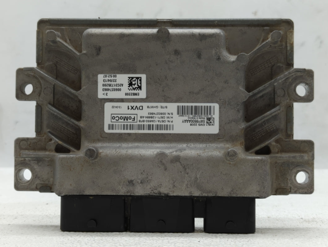 2013 Ford Fusion PCM Engine Control Computer ECU ECM PCU OEM P/N:DS7A-12A650-BFB Fits OEM Used Auto Parts